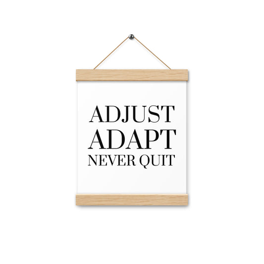 Adjust Adapt  Never Quit - Poster