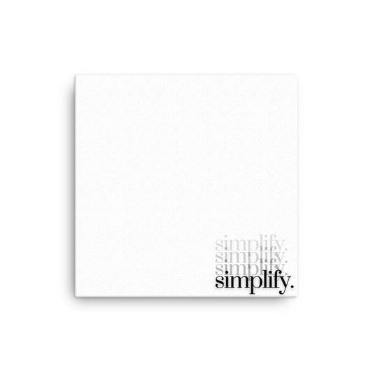 Simplify - Thin Canvas