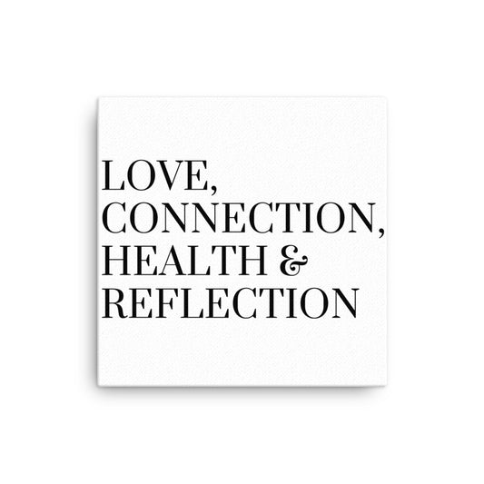 Love Connection Health & Reflection - Thin Canvas