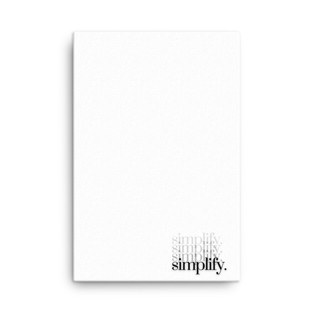 Simplify - Thin Canvas